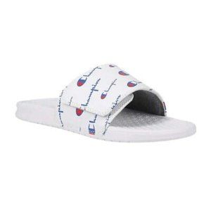 Champion Unisex Slide Sandal White  NIB